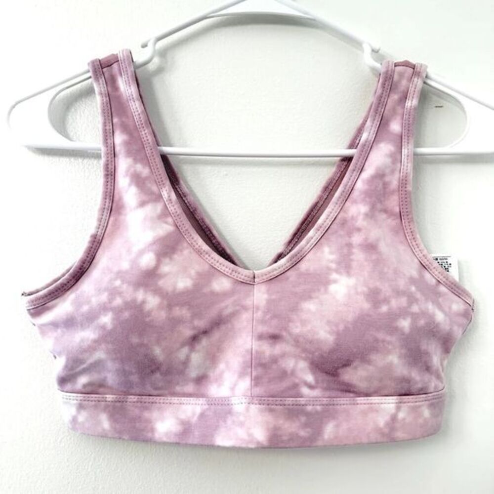 NWT Old‎ NavySports Bra Wireless Purple Tie Dye Bohemian Womens Small